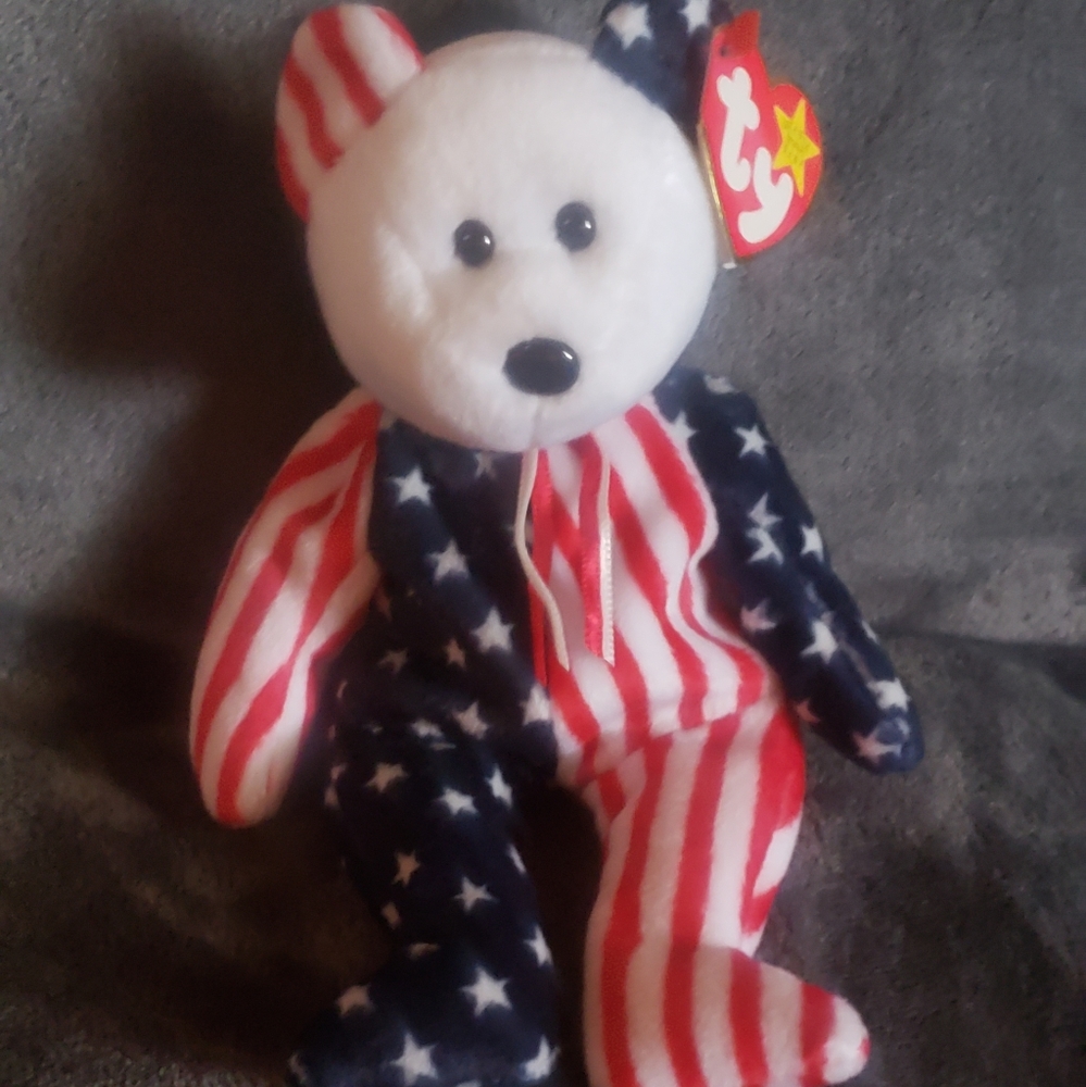 TY BEANIE BABIES SPANGLE WITH ERROR HANG TAG